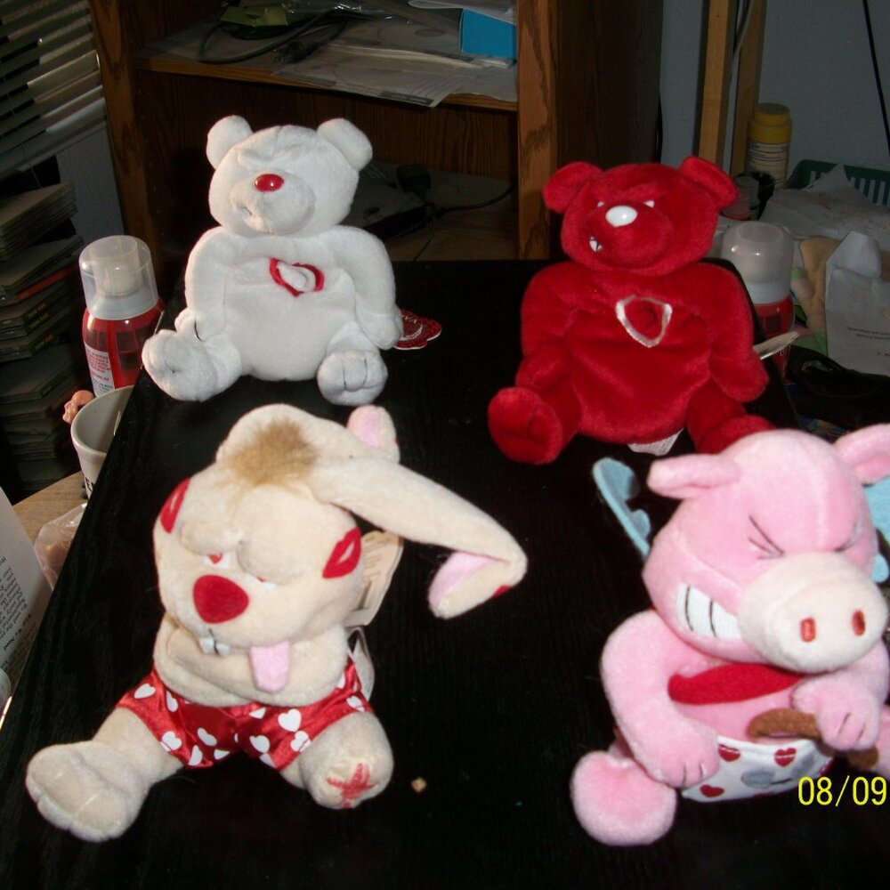 40 Different Meanie Babies(Beanie Parody) Toys-New with Tag